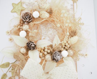Golden Glimmer Wreath - Image 4